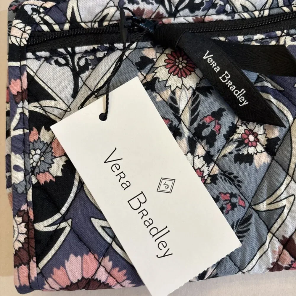 VERA BRADLEY  “Ornate Blooms” Curling Iron & Flat Iron Cover.  NWT.  Gray Pink